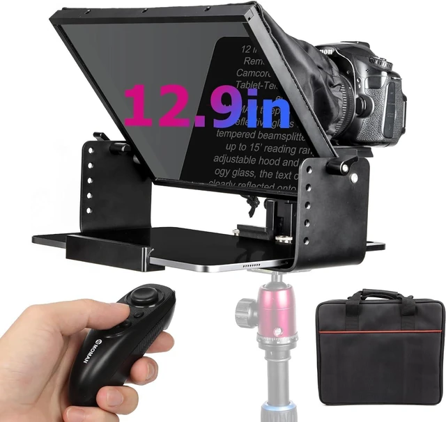 Main image of MT12 Teleprompter 12" with APP Control for iPad Tablet DSLR Camera