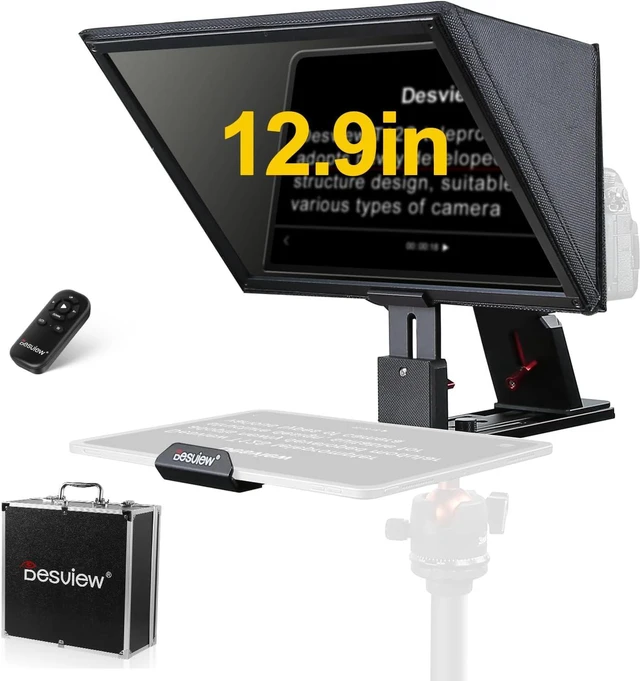 Main image of T12S 12.9" Metal Teleprompter with Beam Splitter Glass