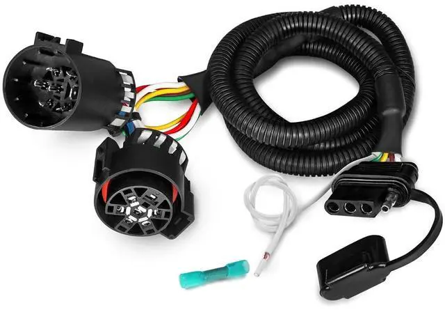 Main image of Easy Connect USCAR 7 Pin to 4 Pin Harness w/Reverse Wire, 43" Plug'n'Play Adapter for Tailgate Light Bar Fits 2007-2025 Tacoma, Tundra & 2005-2014 F150, Dodge Ram, Chevy Silverado, GMC Sierra