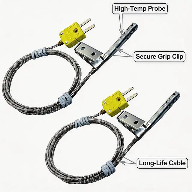 Alt view image 6 of 7 - TL3163K K-Type Thermocouple 2-Pack -40°F to 470°F Temperature Range