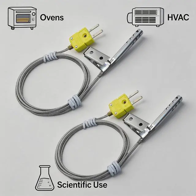 Alt view image 7 of 7 - TL3163K K-Type Thermocouple 2-Pack -40°F to 470°F Temperature Range