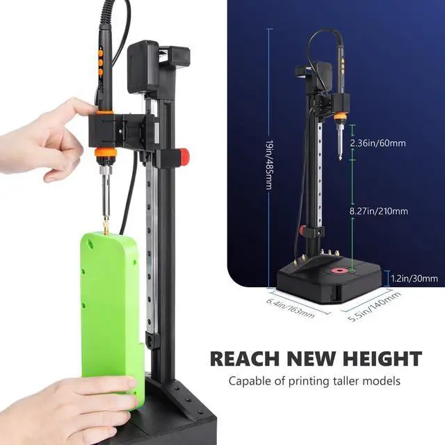 Alt view image 4 of 7 - Vertical Heat Set Insert Press Tool
