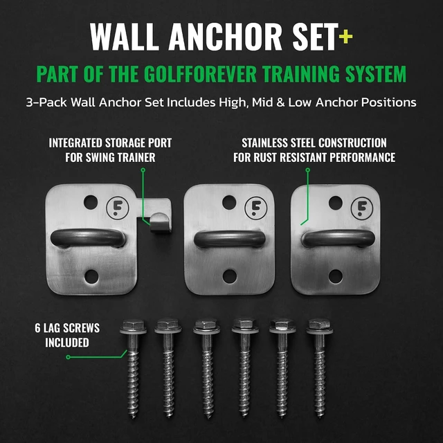 Alt view image 7 of 7 - Wall Anchor Set Proven by Golfer Scottie Scheffler
