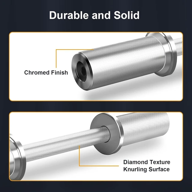 Alt view image 4 of 7 - 16"/20" Olympic Dumbbell Handle, Loadable Dumbbells Bar for 2'' plates