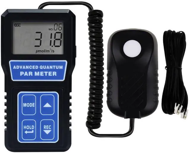 Main image of PAR Meter Quantum Par Meter for Led Grow Lights PPFD Tester with Data Logging and Calibration 400-700nm Light Range PPFD Meter for LED Grow Light to Measure Light Intensity in Grow Room Greenhouse
