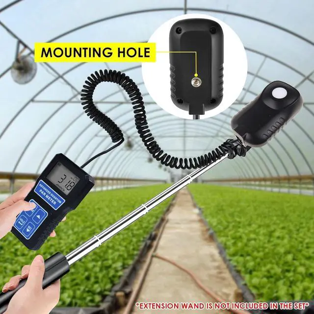 Alt view image 5 of 7 - PAR Meter Quantum Par Meter for Led Grow Lights PPFD Tester with Data Logging and Calibration 400-700nm Light Range PPFD Meter for LED Grow Light to Measure Light Intensity in Grow Room Greenhouse