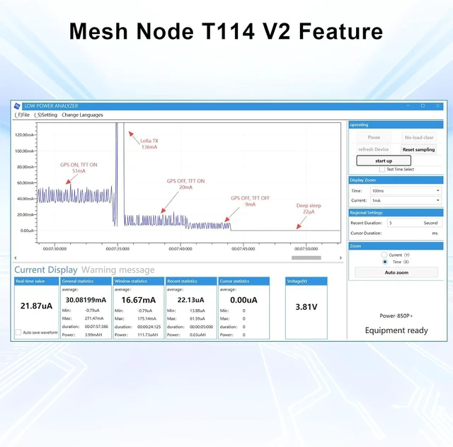 Alt view image 4 of 7 - Mesh Node T114 V2 LoRaWAN Meshtastic Development Board & Tracker Nordic nRF52480 with SX1262 Chip, 1.9-inch TFT Display, 902-928MHz, BLE WiFi, Arduino/Meshtastic Compatible