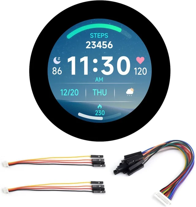 Main image of Waveshare RP2350 2.8inch Round Display Development Board, 480×480, Based On The Raspberry Pi RP2350B Dual-core & Dual-Architecture Microcontroller, RGB Interface