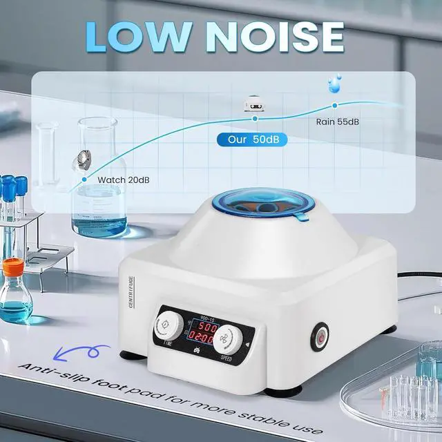 Alt view image 4 of 7 - Centrifuge Machine, 4000RPM Lab Benchtop PRP Centrifuges, 15ML*6 Electric Desktop Centrifuge with Digital Control 110V