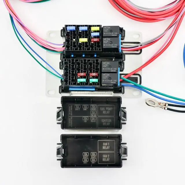 Alt view image 3 of 7 - BP Automotive LS Swap Standalone Wiring Harness with Fuse Block OBD2 and Fan Control