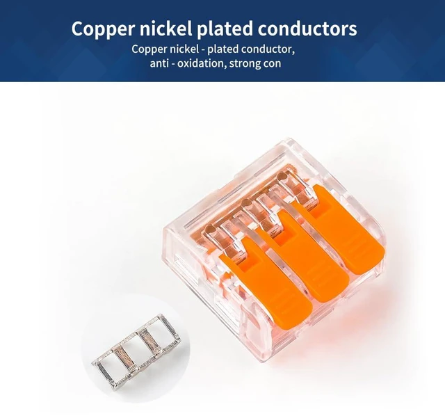 Alt view image 6 of 7 - 136-Piece Lever Wire Connectors, 2/3/5 Ports Quick Splice for 24-10 AWG