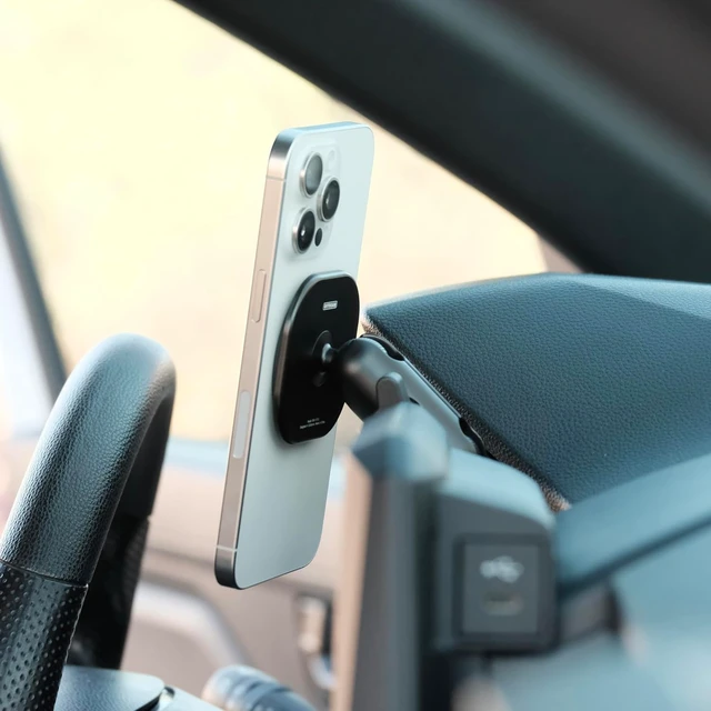 Alt view image 4 of 4 - Non-Charging Phone Mount Made for MagSafe and Made for Toyota Tacoma 2024-2026 and Made for 4Runner 2025-2026, Aluminum, Dashboard Mounting, 360-Degree Adjustable, High Strength Magnets
