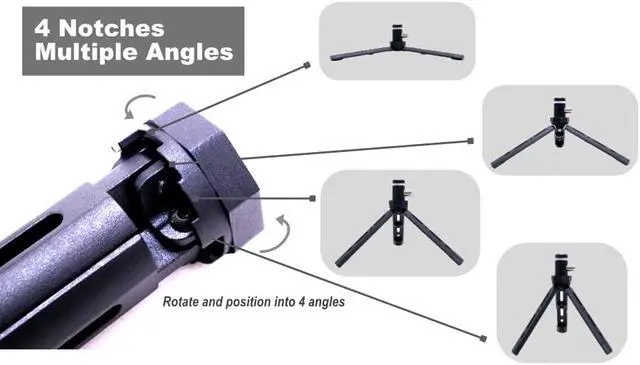 Alt view image 6 of 6 - GRA-ULTmini Antenna Tripod Kit, 3/8-24, SO239 UHF, Black, GRA-AD35LB | Compact antenna tripod for 3/8-24 antennas with SO239 UHF coax connection, built for POTA, SOTA, QRP, and field use