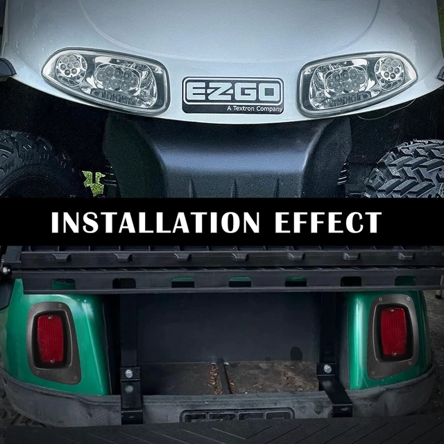 Alt view image 3 of 7 - EZGO RXV 2016+ LED Basic Light Kit 48V, 2 LED headlight, 2 LED taillight, 1 Basic wiring harness, instruction & hardware included