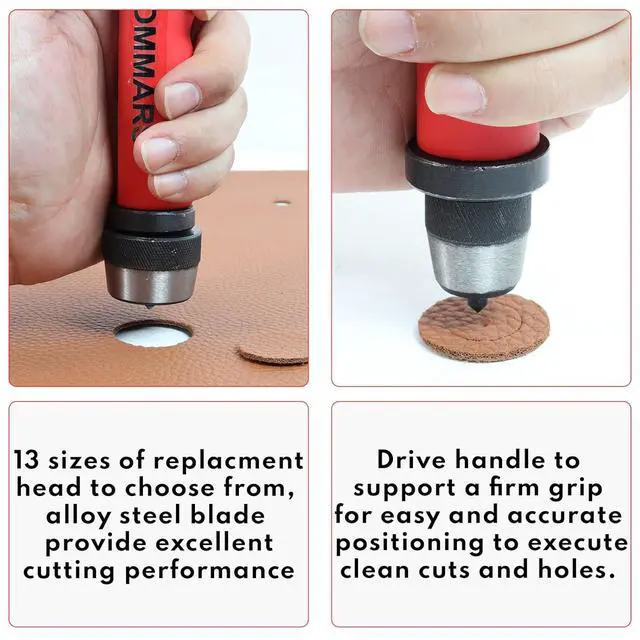 Alt view image 5 of 6 - 14-Piece Hollow Punch Set, 5-35 mm (3/16 to 1-3/8 Inch)