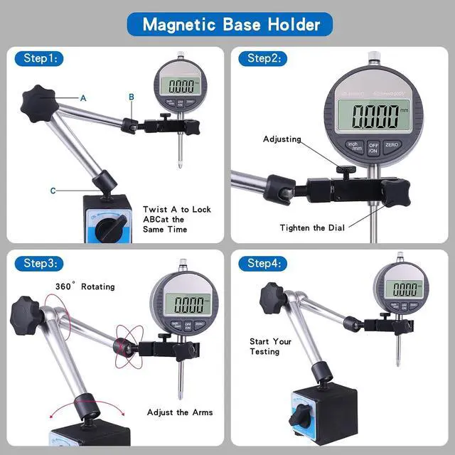 Alt view image 4 of 6 - Electronic Digital Dial Indicator 0-1" / 25.4mm