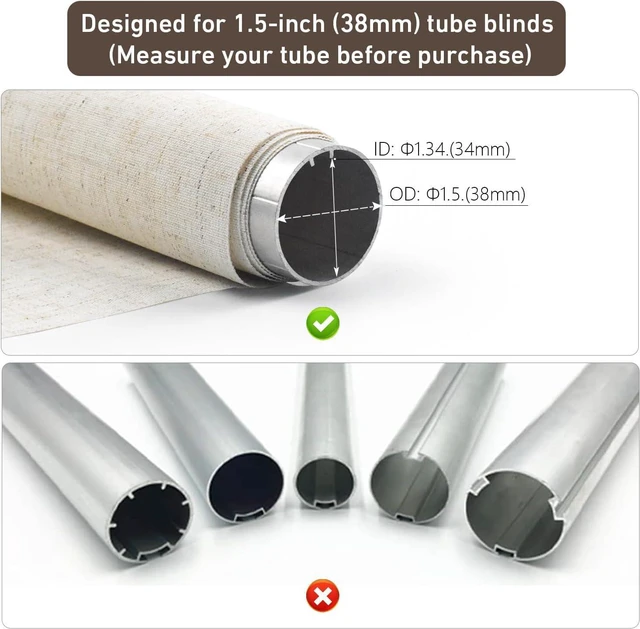 Alt view image 3 of 7 - AM25MEL Smart WiFi Blinds Motor for 1.5''/38mm Tubes Tuya App Control, Alexa/Google Home, No Hub Needed, Works with Roman/Roller Shades, 110-240V AC Plug-in, Ultra Quiet (30dB)