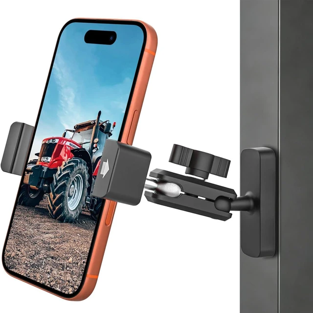 Main image of Upgraded Magnetic Phone Holder for Tractor & Forklift, All-Metal Mount