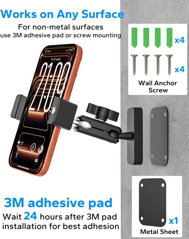 Alt view image 7 of 7 - Upgraded Magnetic Phone Holder for Tractor & Forklift, All-Metal Mount