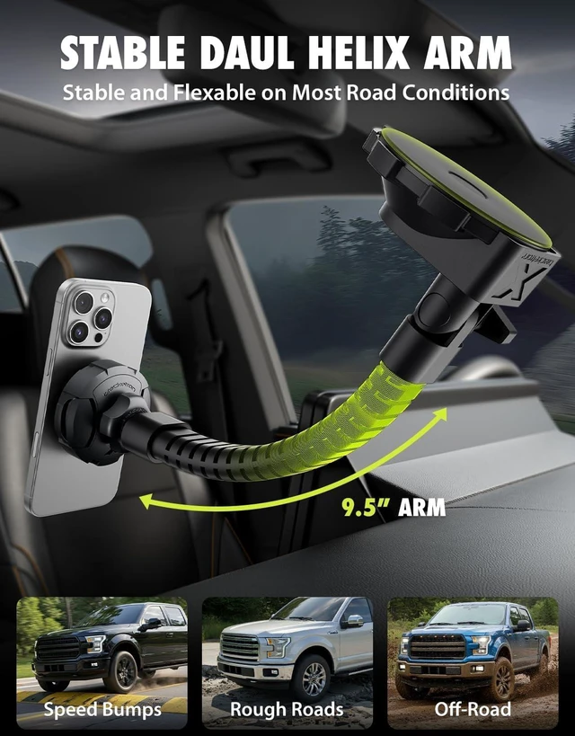 Alt view image 7 of 7 - MagAlign X Pro Truck Phone Mount for MagSafe, Heavy Duty