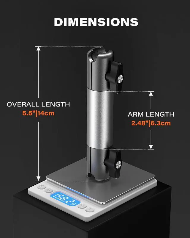 Alt view image 5 of 7 - Heavy Duty Magnetic Cup Phone Holder Mount | Aluminum Arm | Dual Ring N55 Magnets | Fits 3-4 Cup Holders 20mm Ball Joint | Compatible with MagSafe iPhone Smartphones