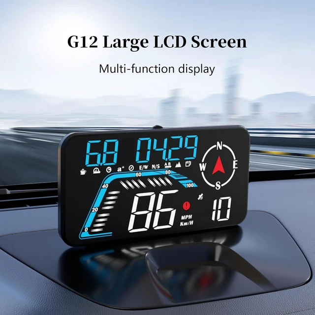Alt view image 2 of 7 - Head Up Display G12, A Car Head Up Display with Multifunctional Mileage Display, Suitable for All GPS Speedometer Models, USB Plug and Play, Easy Installation