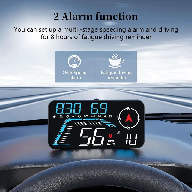 Alt view image 4 of 7 - Head Up Display G12, A Car Head Up Display with Multifunctional Mileage Display, Suitable for All GPS Speedometer Models, USB Plug and Play, Easy Installation