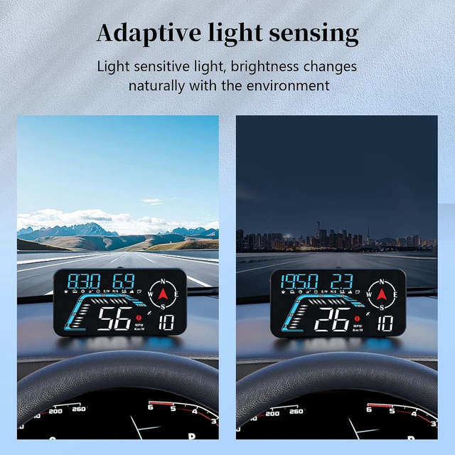 Alt view image 7 of 7 - Head Up Display G12, A Car Head Up Display with Multifunctional Mileage Display, Suitable for All GPS Speedometer Models, USB Plug and Play, Easy Installation