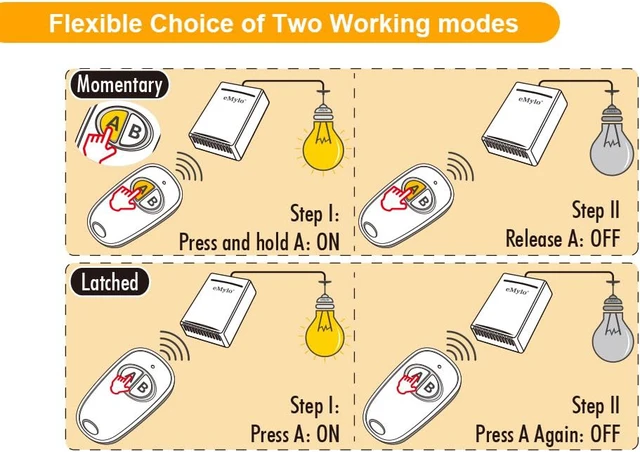 Alt view image 6 of 7 - Wireless Remote Control Switch 12V 10A 433MHz RF Relay