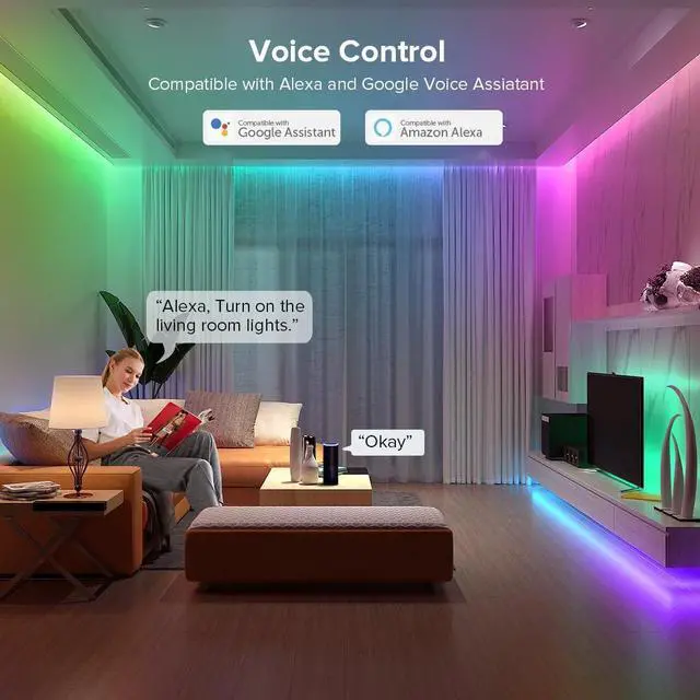 Alt view image 6 of 7 - 2.4G WiFi SPI RGB LED Controller DR03W & RC03RF RF Remote Set | Control by Smart Life/Tuya APP/Alexa/Google Home, Support WS2812B WS2811 WS2813 WS2815 etc LED Strip STA Mode