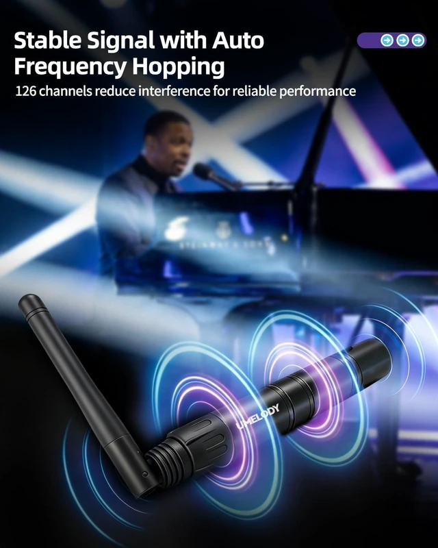 Alt view image 5 of 7 - Wireless DMX512 Transmitter & Receiver Kit 2.4GHz Stage Lighting Control, 1 Transmitter + 3 Receivers, 7 ID Groups, 126 Channels for DJ/Party/Club/Disco
