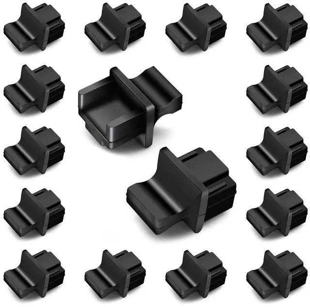 Main image of RJ45 Dust Covers Caps Ethernet Port Plugs Suitable for Open Slot on Network Switch Silicone 100pcs/pack