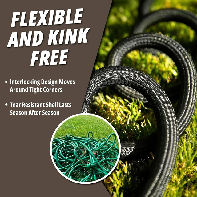 Alt view image 3 of 7 - Hydrosteel PRO Heavy-Duty Metal Garden Hose, 50 Ft, with Brass Nozzle