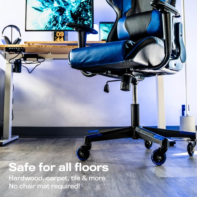 Alt view image 3 of 6 - Original Office Chair Wheels (As Seen On PBS), Blue