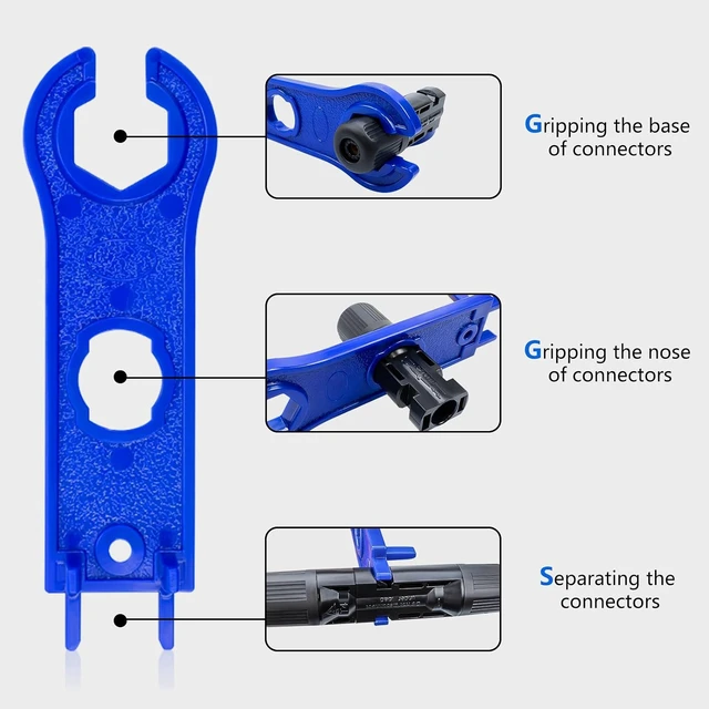 Alt view image 4 of 6 - 40-Pairs IP67 Waterproof Solar Panel Connectors with 2 Spanners