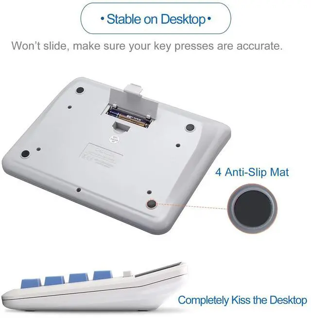 Alt view image 6 of 7 - SOEWIOU Desktop Calculator Extra Large LCD Display 12-Digit Big Number Accounting Calculator with Giant Response Button, Battery & Solar Powered, Perfect for Office Business Home Daily Use(OS-2135)
