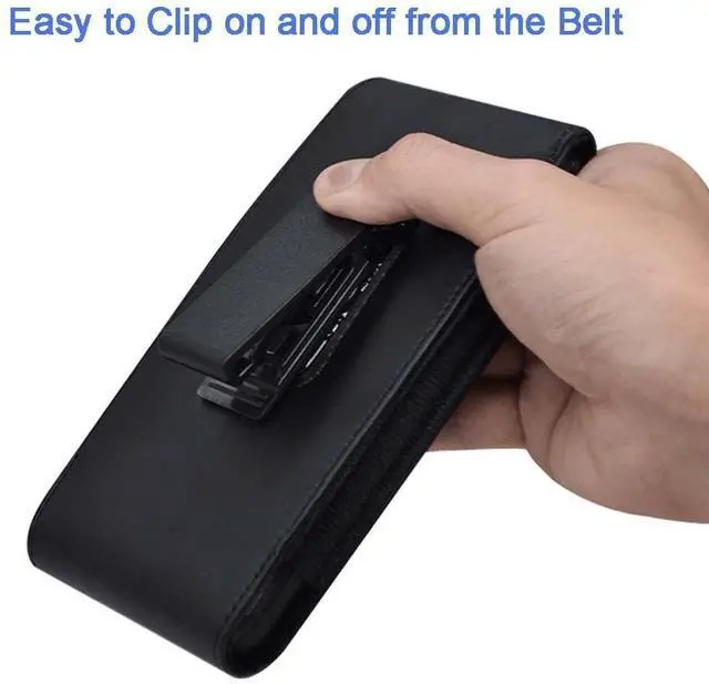Alt view image 5 of 7 - PU Leather Swivel Clip Case Cell Phone Holster Rotating Belt Clip Pouch Holder For Samsung Galaxy A15 A55 A54 A25 A35 S25+ S24 Ultra S23 FE S21 FE Plus, iPhone 15 14 13 Pro Max Plus, Moto G Power 2023