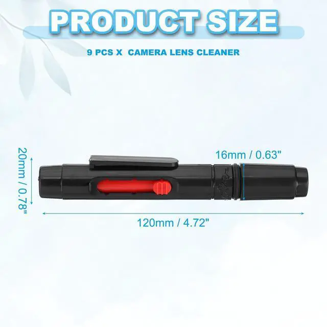 Alt view image 2 of 12 - SOEWIOU Camera Dusting Brush, Multifunction Cleaning Brush Keyboard Lens Pen Screen Lens Cleaner for Vinyl Records, LP Scan, SLR & Computer Screens,9 Pcs Red