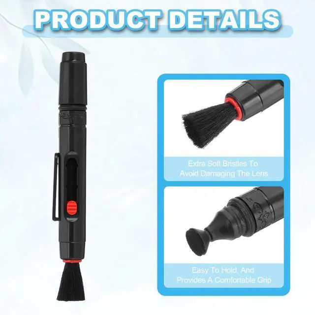 Alt view image 3 of 12 - SOEWIOU Camera Dusting Brush, Multifunction Cleaning Brush Keyboard Lens Pen Screen Lens Cleaner for Vinyl Records, LP Scan, SLR & Computer Screens,9 Pcs Red