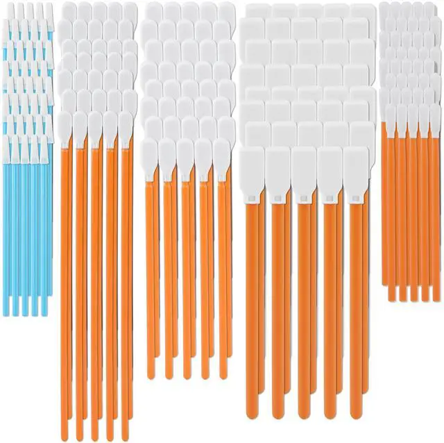 Main image of SOEWIOU Cleaning Swab Kit Microfiber Knitted Polyester Swab Sticks (5 Types, Total 100 Packs) Lint Free Swabs for Printer, Gun, Optics Lens, Camera, Arts and Crafts, Automotive Detailing (FA501)