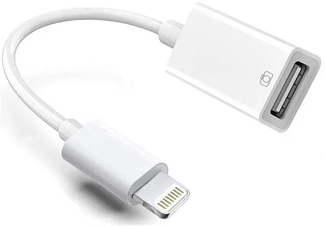 Main image of SOEWIOU Lightning to USB Camera Adapter, Apple MFi Certified USB 3.0 OTG Dongle Cord for iPhone 14 13 12 11 X XS XR 8 Plus, iPad to Connect USB Flash Drive, Card Reader, Keyboard, Mouse, Piano, U Disk