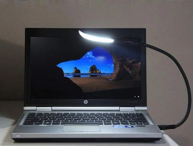 Alt view image 4 of 14 - SOEWIOU USB Reading Lamp with 14 LEDs Dimmable Touch Switch and Flexible Gooseneck for Notebook Laptop, Desktop, PC and MAC Computer + On/Off Setting (14 LED, Black)