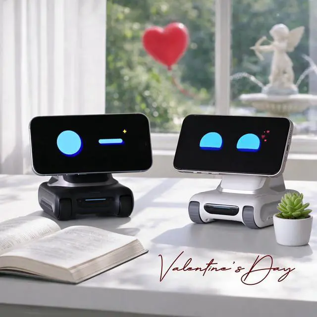 Alt view image 3 of 7 - SOEWIOU AI Desktop Robot Companion,ChatGPT Voice Interaction,Visual Understanding,Personality&Memory,10W Wireless Charging,Tech&Gadget Gift,Electronic pets,Toy,Geek,Desktop Setup