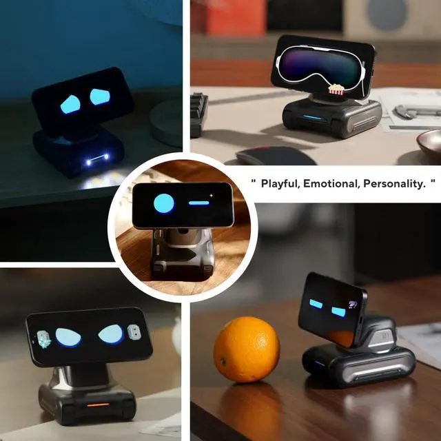 Alt view image 5 of 7 - SOEWIOU AI Desktop Robot Companion,ChatGPT Voice Interaction,Visual Understanding,Personality&Memory,10W Wireless Charging,Tech&Gadget Gift,Electronic pets,Toy,Geek,Desktop Setup