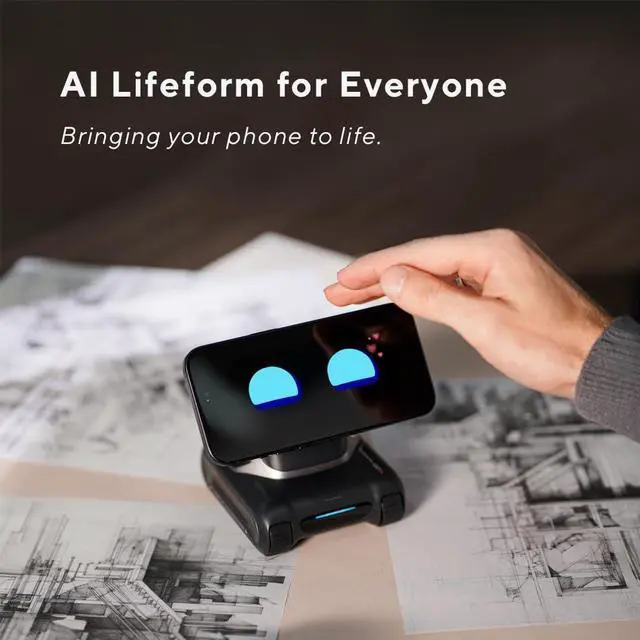 Alt view image 4 of 7 - SOEWIOU AI Desktop Robot Companion,ChatGPT Voice Interaction,Visual Understanding,Personality&Memory,10W Wireless Charging,Tech&Gadget Gift,Electronic pets,Toy,Geek,Desktop Setup