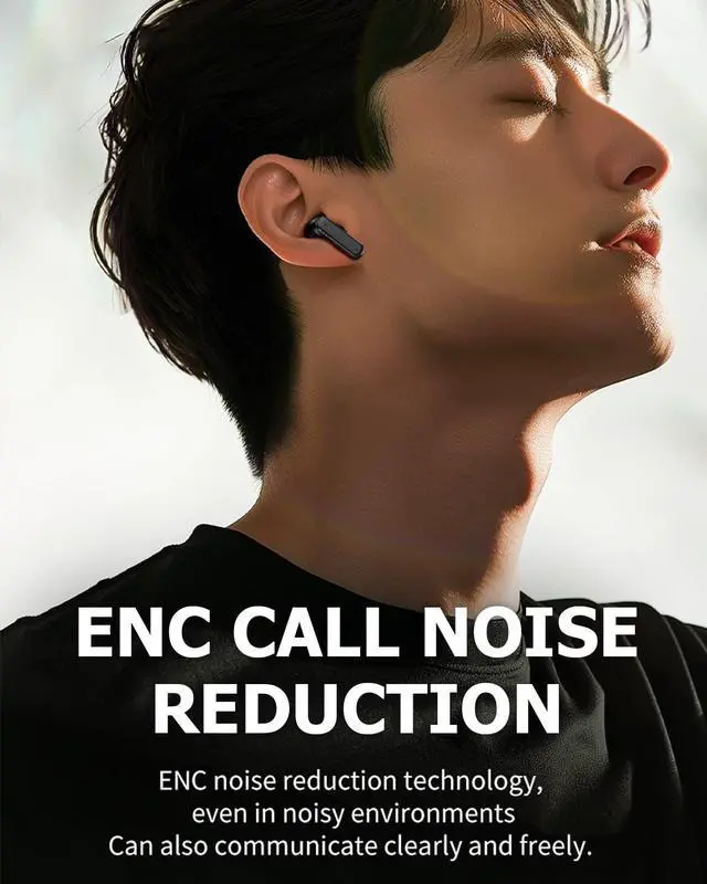 Alt view image 5 of 7 - SOEWIOU Wireless Touchscreen Earbuds with Smart Touch Screen Case - True Wireless Bluetooth ANC Active Noise Cancelling Earbuds - Blue Tooth Earphones for iPhone Android In Ear Headphones