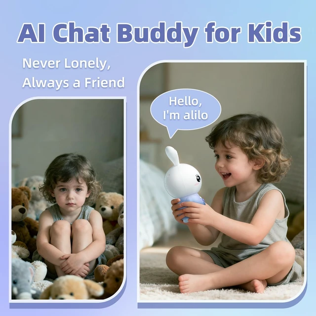 Alt view image 9 of 14 - SOEWIOU AI Toys for Kids, Smart Companion with Real-Time Voice, 4 Agents & 91 Languages, Preloaded 48 Bunny English/50 Stories/66 Music/28 Lullabies/34 Classical Tunes, Bluetooth Speaker