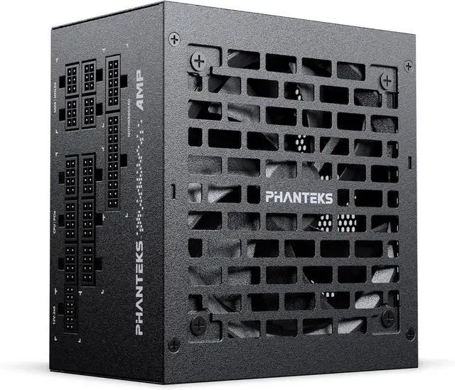 Main image of Phanteks AMP GH 1200W Platinum Power Supply, ATX 3.1 and PCIe 5.1 Platform, Fully Modular Individual Cables, Silent Fanless Mode (Black)