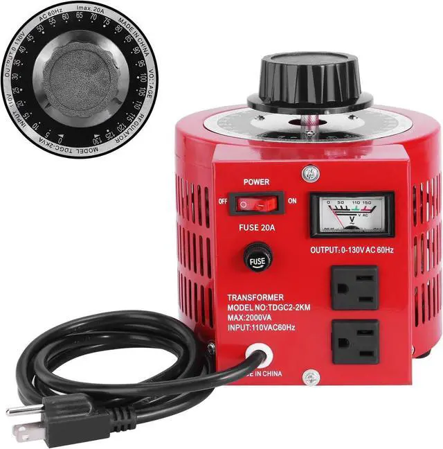 Main image of 20Amp Variable Transformer Auto AC Voltage Regulator Power Supply