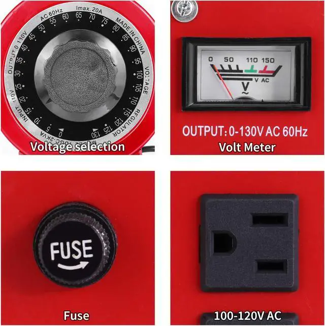 Alt view image 6 of 7 - 20Amp Variable Transformer Auto AC Voltage Regulator Power Supply